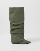 Nelly - Grøn - Folded Shaft Boot
