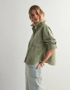Vero Moda - Grøn - Vmjamie Ls Denim Shacket Mix Ga Noo