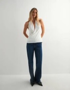 Nelly - Hvid - Halterneck Top