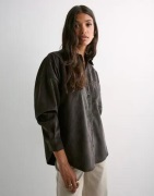 Vero Moda - Brun - Vmsanne Courderoy Ls Shirt Wvn Ga N