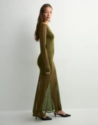 Malina - Grøn - Haisley sheer knitted maxi dress