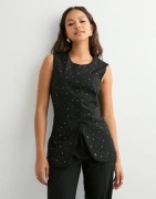 Pieces - Sort - Pcmichelle Rhinestone Waistcoat