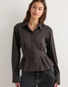 Vero Moda - Brun - Vmfriba Ls Cuff Top Wvn Ga