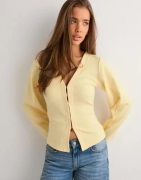 Nelly - Gul - Waist Focus Cardigan