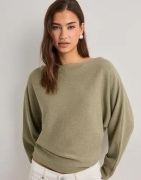Nelly - Grøn - Effortless Knit LS Sweater