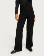 Vero Moda - Sort - Vmrebecca Hr Reg Wide Strip Dnm Jea