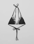 Nelly - Sort - Lace Decore Bikini Triangle