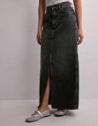 Only - Sort - Onlcilla Long Slit Skirt Dnm Noos