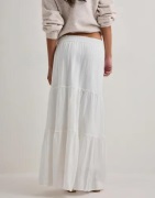Vero Moda - Hvid - Awkeeley Hw Long Skirt Noos