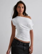 Nelly - Hvid - Ultra Soft Shoulder Top