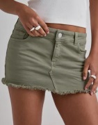 Nelly - Grøn - Colored Heart Pocket Jeans Skirt