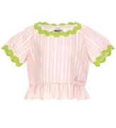 Moschino Top - Rosastribet/NeongrÃ¸n