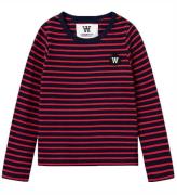 Wood Wood Bluse - Kim - Navy/Red Stripes