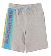 Stella McCartney Kids Sweatshorts - GrÃ¥meleret m. Stribe