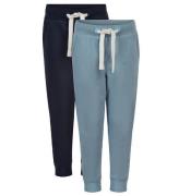 Minymo Sweatpants - 2-pak - Ashley Blue/Navy