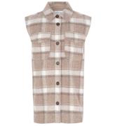 Designers Remix Vest - Uld/Polyester - G Jayden - Beige Check