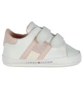 Tommy Hilfiger Hjemmesko - Velcro - White/Blue