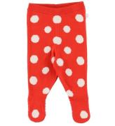 Stella McCartney Kids Leggings m/f - Strik - RÃ¸d m. Prikker