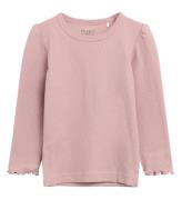 Hust and Claire Bluse - Andia - Rib - Dusty Rose