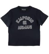 Emporio Armani T-shirt - Navy m. Hvid