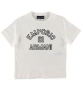 Emporio Armani T-shirt - Hvid m. Navy