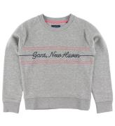 GANT Sweatshirt - Gant Script - GrÃ¥meleret