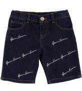 Versace Shorts - Denim - Navy m. Allover Logo