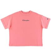 Champion Fashion T-Shirt - Crop - Pink m. Logo