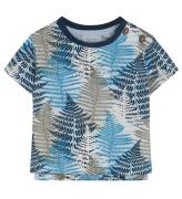 Noa Noa miniature T-shirt - Print Light Blue m. Northern Wood