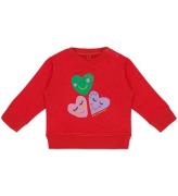 Stella McCartney Kids Sweatshirt - RÃ¸d m. Hjerter