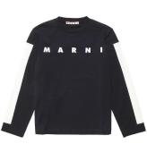 Marni Bluse - Sort m. Hvid