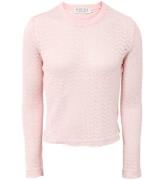 Hound Bluse - Cropped - Strik - Soft Peach m. HulmÃ¸nster