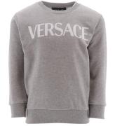 Versace Sweatshirt - GrÃ¥meleret m. Hvid