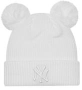 New Era Hue m. Kvast - Strik - Rib - New York Yankees - Hvid