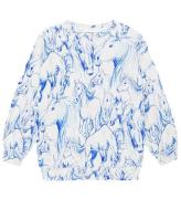 Molo Sweatshirt - Monti - Blue Horses