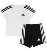 adidas Performance SÃ¦t - T-shirt/Shorts - Hvid/Sort