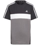 adidas Performance T-shirt - J 3S TIB T - Sort/GrÃ¥