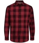 Jack & Jones Skjorte - Noos - JJEgningham - Brick Red/Checks