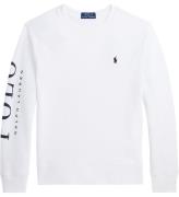 Polo Ralph Lauren Sweatshirt - Hvid m. Navy