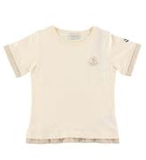 Moncler T-shirt - Cream m. Beige