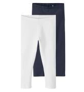 Name It Leggings - Noos - NkfVivian Capri - 2-pak - Bright White