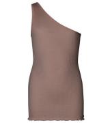 Rosemunde Top - One Shoulder - Dark Sand