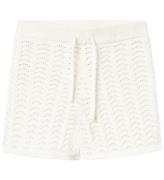 Lil' Atelier Shorts - Strik - NbfJohanna - Coconut Milk m. HulmÃ¸