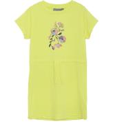 Color Kids Kjole - Polyester - Limelight m. Blomster