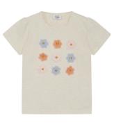 Hust and Claire T-shirt - Aliana - Whisper Melange m. Blomster