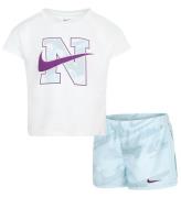 Nike ShortssÃ¦t - Shorts/T-shirt - Glacier Blue