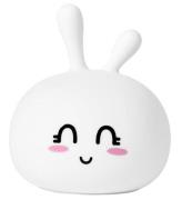 Rabbit & Friends Lampe - Kanin - Happy - 11,6x14,1 cm - Hvid