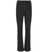 Kids Only Bukser - KogBlair Striped Flared - Black/Cloud Dancer