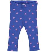 Freds World Leggings - Rib - Heart - Star Blue/Pink Haze