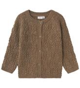 Name It Cardigan - Uld - Strik - NmfWrilla - Walnut